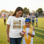 Proud Mom 2026 Graduate T-Shirt 100% Cotton Casual Top