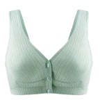 Soft And Comfortable Cotton Nursing Bra Breathable Breastfeeding Bras for Women Maternity Bra Plus Big Size Easy Feeding Bra Wire Free