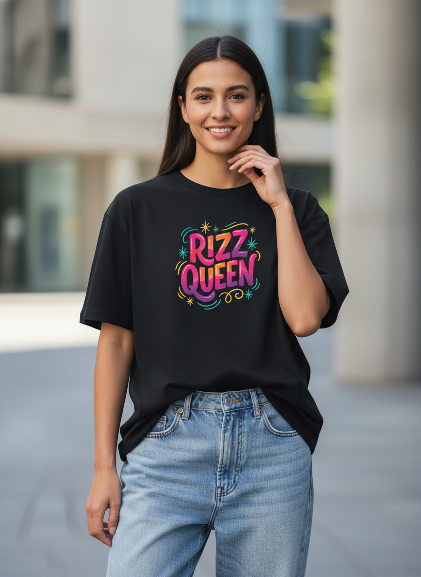 Dangerously Charming Rizz Queen Women's Cotton T-Shirt