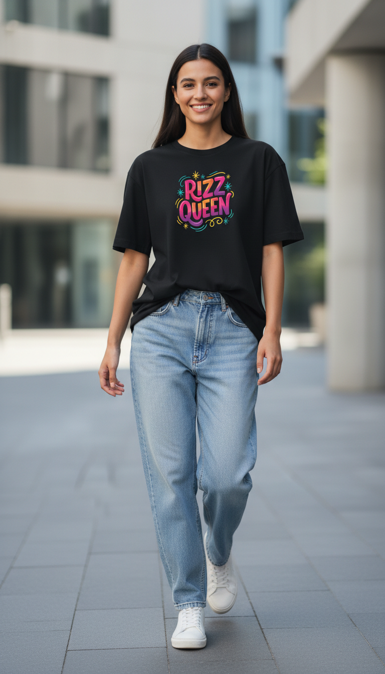 Dangerously Charming Rizz Queen Women's Cotton T-Shirt
