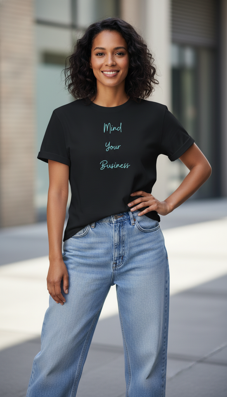 Seriously Mind Your Business Women's Cotton T-Shirt