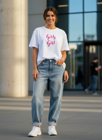 Playful Girly Girl Women's Cotton T-Shirt