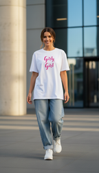 Playful Girly Girl Women's Cotton T-Shirt