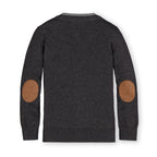 Organic Tipped Cardigan with Elbow Patches - Baby