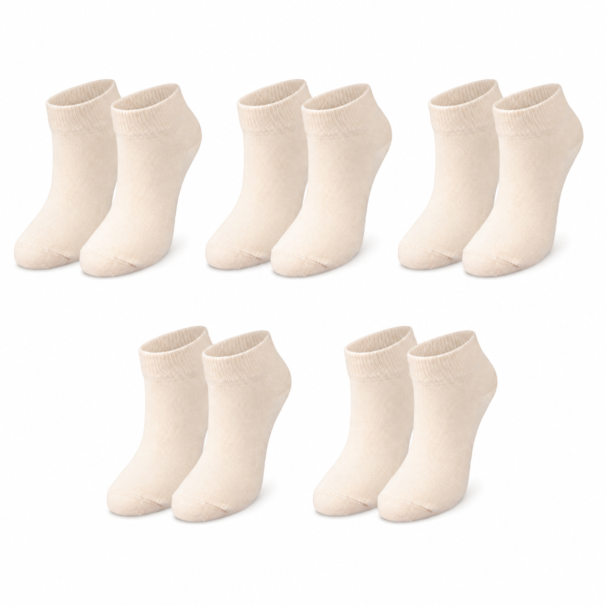 tittimitti® Kids' 98% Organic Cotton Ankle Socks – Lightweight Summer & Sneaker Socks