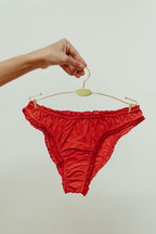 The red frilly panties - 100% organic pima cotton