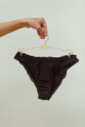 The black frilly panties - 100% organic pima cotton