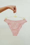 The powder pink frilly panties - 100% organic pima cotton