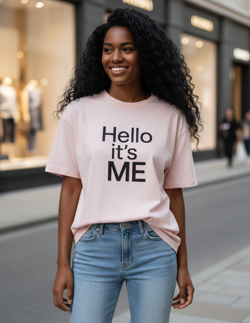 Hello It's ME Main Character Energy Women's Cotton T-Shirt