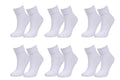 tittimitti® Women's 98% Organic Cotton Crew Socks 6-Pack – Soft & Breathable Everyday Socks