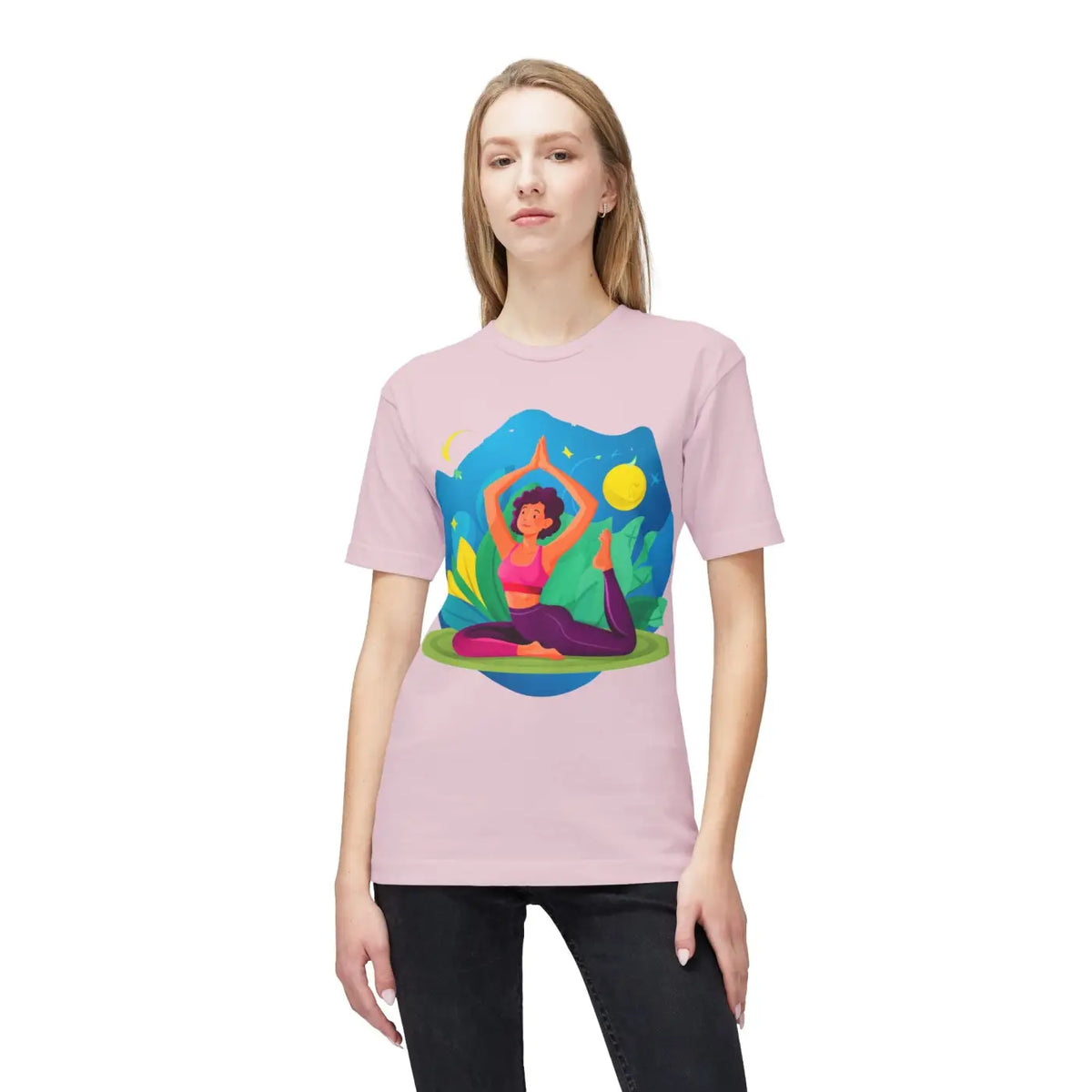 DipaliZ Women Yoga Tee Premium Cotton T-shirt Organic