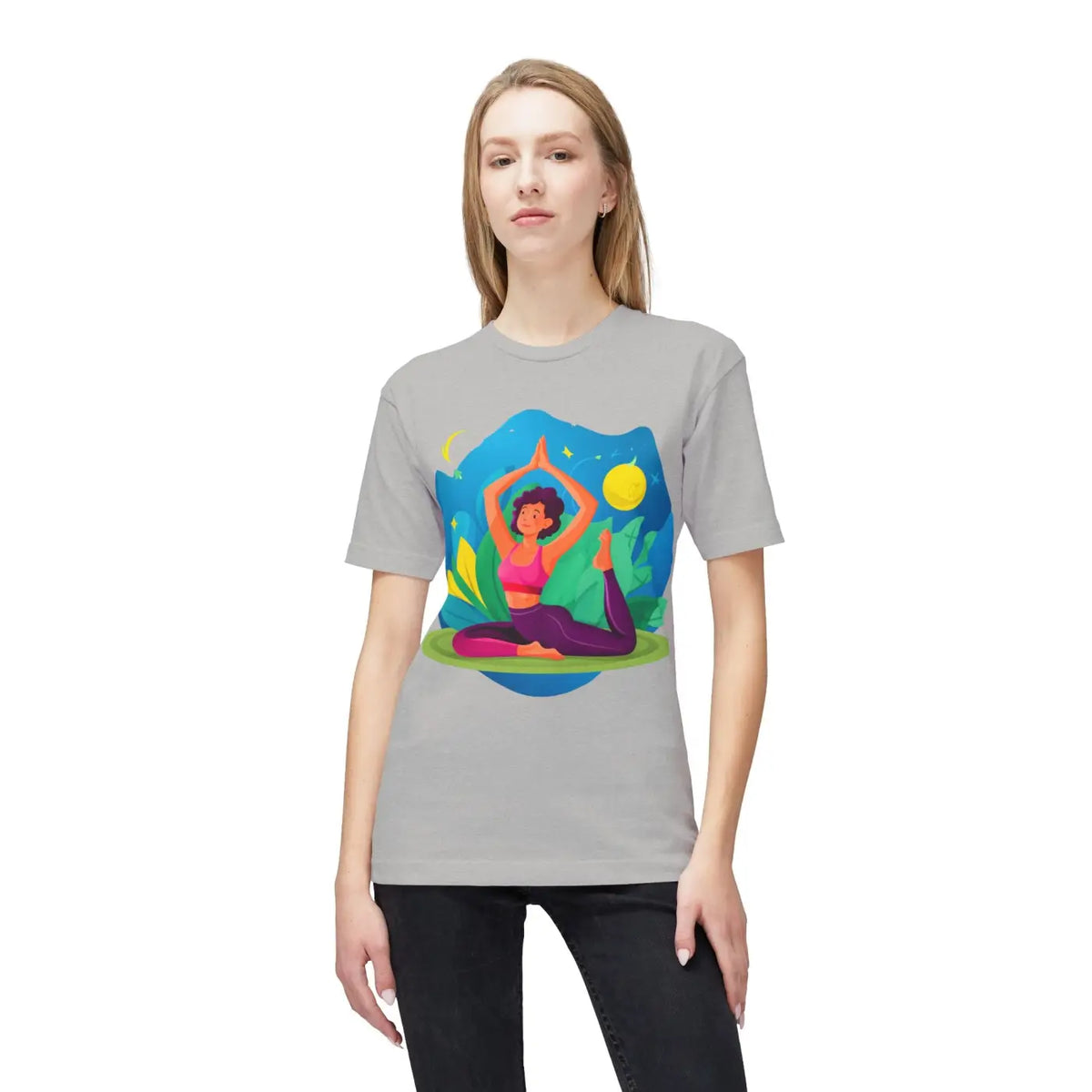 DipaliZ Women Yoga Tee Premium Cotton T-shirt Organic