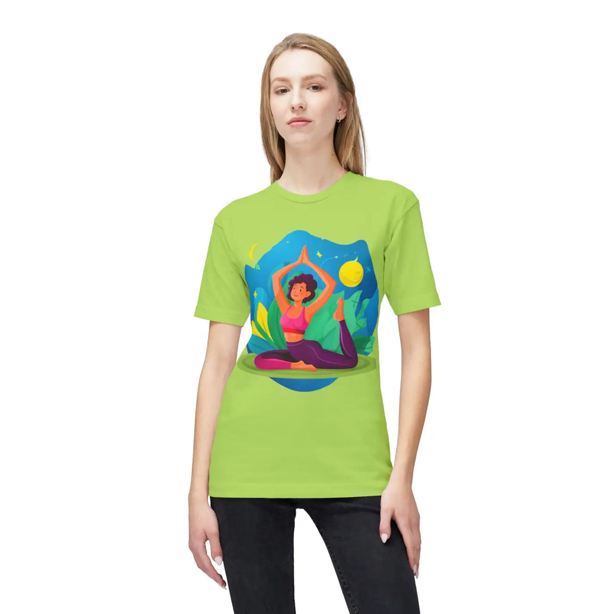 DipaliZ Women Yoga Tee Premium Cotton T-shirt Organic