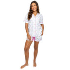 Women's Golf Short PJ Set - Organic Cotton Poplin