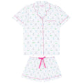 Women's Golf Short PJ Set - Organic Cotton Poplin